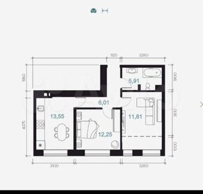 Квартира 52,7 м², 2-комнатная - изображение 1