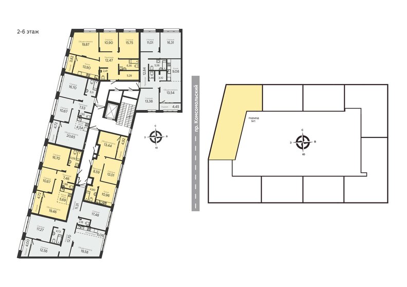 95,4 м², 3-комнатная квартира 13 400 000 ₽ - изображение 21