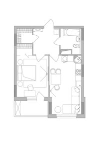 Квартира 50,3 м², 1-комнатная - изображение 2