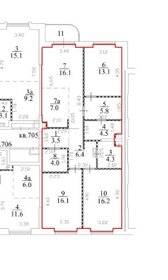 Квартира 97 м², 3-комнатная - изображение 1