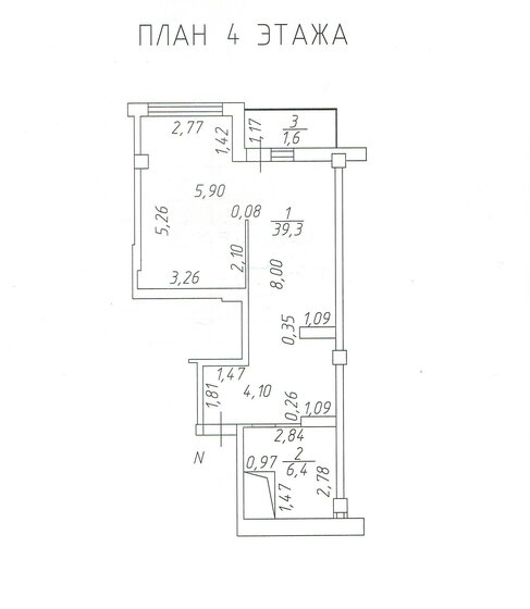 56 м², 2-комнатная квартира 6 400 000 ₽ - изображение 58