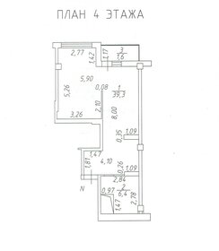 Квартира 45,7 м², 2-комнатная - изображение 1
