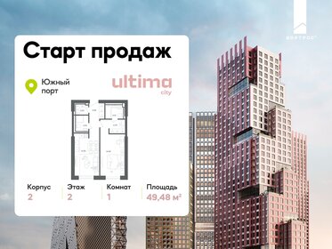 Квартира 49,5 м², 1-комнатная - изображение 1