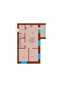 Квартира 65,8 м², 2-комнатная - изображение 1