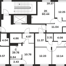 Квартира 63,7 м², 2-комнатная - изображение 3