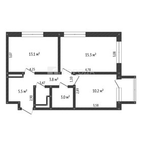 Квартира 52 м², 2-комнатная - изображение 2