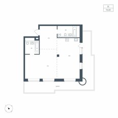 Квартира 94,8 м², 1-комнатная - изображение 3