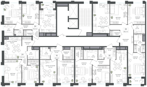 Квартира 52,2 м², 2-комнатная - изображение 2