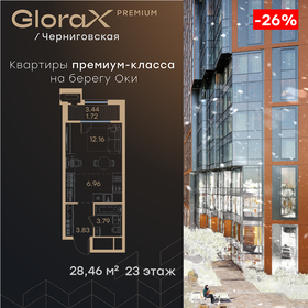 Квартира 28,5 м², студия - изображение 1