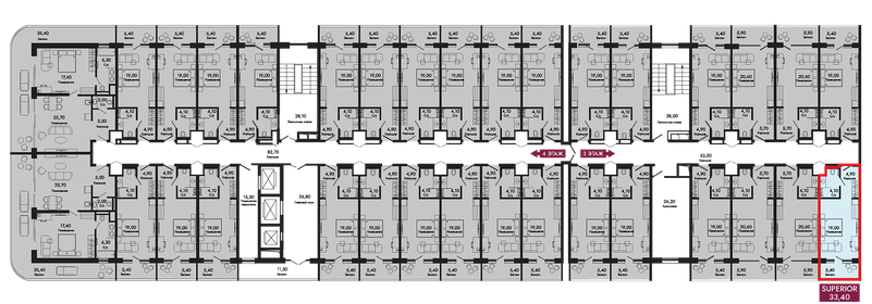 Квартира 33,4 м², студия - изображение 2