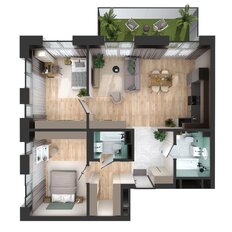 Квартира 87,7 м², 2-комнатная - изображение 4