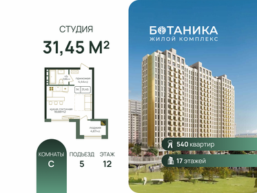 Квартира 31,5 м², студия - изображение 1