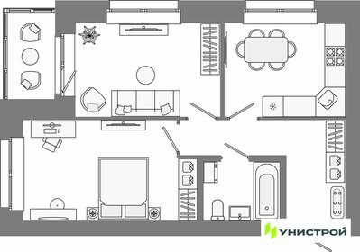 Квартира 48,3 м², 2-комнатная - изображение 1