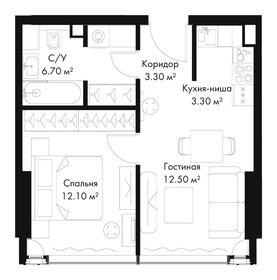 Квартира 37,9 м², 1-комнатная - изображение 2