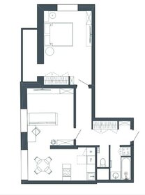 Квартира 58,6 м², 2-комнатная - изображение 1