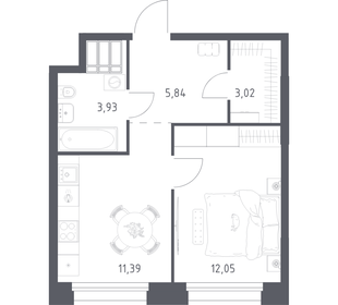 Квартира 36,2 м², 1-комнатные - изображение 1