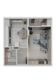 Квартира 34,9 м², 1-комнатная - изображение 3
