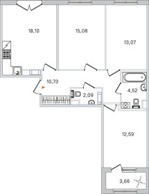 Квартира 78 м², 3-комнатная - изображение 1