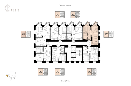 Квартира 44,8 м², 2-комнатная - изображение 2