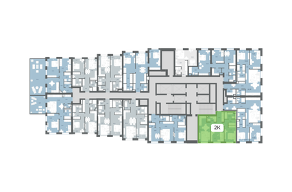 Квартира 59,3 м², 2-комнатная - изображение 2