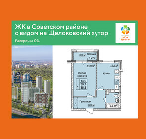 Квартира 38,5 м², 1-комнатная - изображение 1