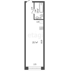 Квартира 27,6 м², студия - изображение 1