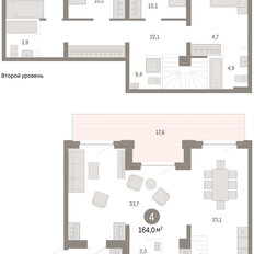 Квартира 164 м², 4-комнатная - изображение 2
