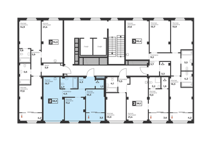 Квартира 56,3 м², 2-комнатная - изображение 2
