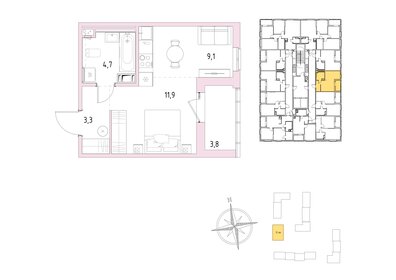 Квартира 30,9 м², студия - изображение 1