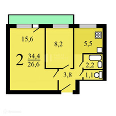 Квартира 36,4 м², 1-комнатная - изображение 4