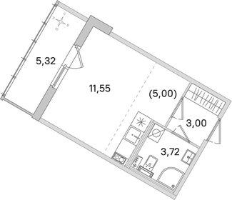 Квартира 25,9 м², студия - изображение 1