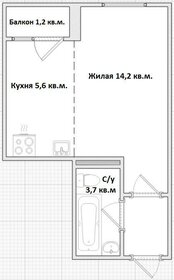 Квартира 25 м², студия - изображение 5