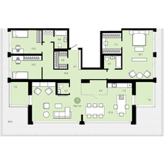 Квартира 166 м², 3-комнатная - изображение 1