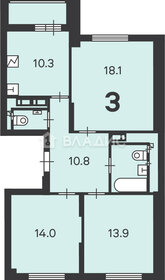 Квартира 73,4 м², 3-комнатная - изображение 2