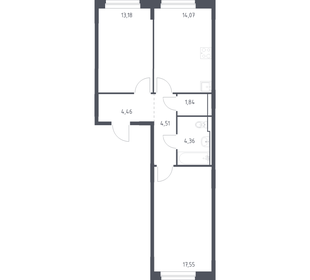 Квартира 60 м², 2-комнатная - изображение 1