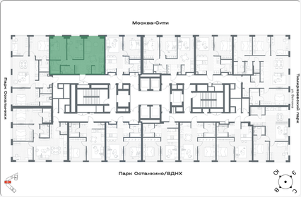 Квартира 64,6 м², 2-комнатная - изображение 2