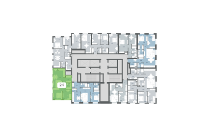 Квартира 56,7 м², 2-комнатная - изображение 2