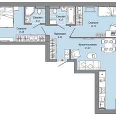 Квартира 64 м², 2-комнатная - изображение 2