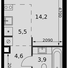 Квартира 28,2 м², студия - изображение 2