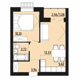 Квартира 38,2 м², 2-комнатная - изображение 1