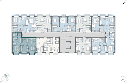 Квартира 63,2 м², 3-комнатная - изображение 2