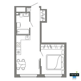 Квартира 35,3 м², 1-комнатная - изображение 2