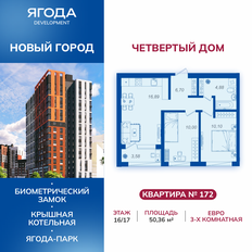 Квартира 50 м², 2-комнатная - изображение 3