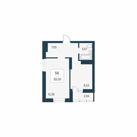 Квартира 39,1 м², 1-комнатная - изображение 1