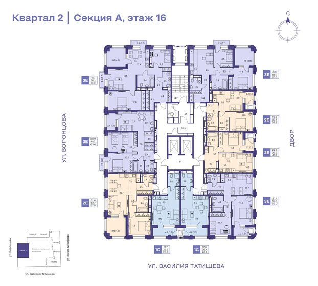 41 м², квартира-студия 7 936 110 ₽ - изображение 14