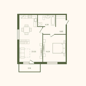 Квартира 50,2 м², 1-комнатная - изображение 1