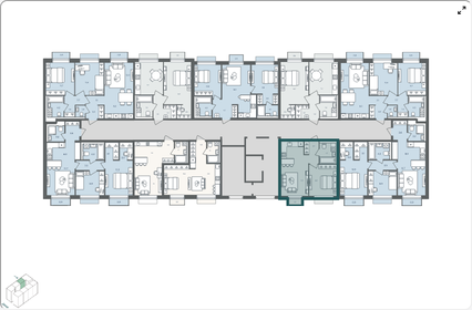 Квартира 36,8 м², 1-комнатная - изображение 2