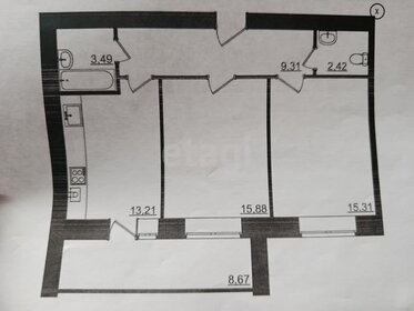 Квартира 59,1 м², 2-комнатная - изображение 1