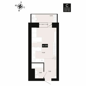 Квартира 29,9 м², 1-комнатная - изображение 1