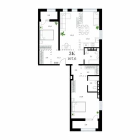 Квартира 113,6 м², 3-комнатная - изображение 1
